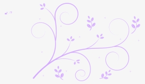 Purple Decorative Vine Clip Art At Clker - Vine Line Drawing Flower