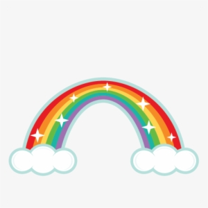 Rainbow Sparkle Clipart - Cute Rainbow Clipart Png