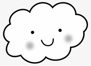 Drawing Cloud Painting Sky Rain - Nube Para Colorear