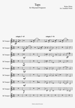 taps sheet music composed by walter white arr - scale