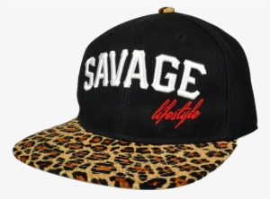 Savage Lifestyle Script Snapback In Cheetah Print - The Hundreds Caps Forever Team
