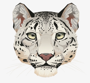 Leopard Face Png Transparent Leopard Face - Snow Leopard Stickers