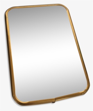 Barber 60 S, Golden Aluminium Frame Mirror - Mirror