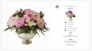Fbn Arrangement And Recipe 0017 Pink English Rose - Recipe