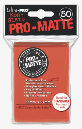 Ultra Pro Game Sleeves-pro Matte Peach - Pro Matte Red Standard