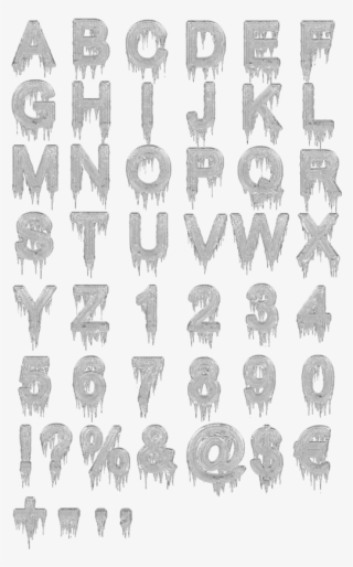 Font That Looks Like Water Dripping - Fonts With Icicles