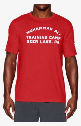 Men's Ua X Muhammad Ali Deer Lake T-shirt - Psg Red Jersey