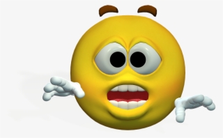Emotiguy, Frightened, Excited, Curious, Fig, Yellow - Throat Punch Emoji