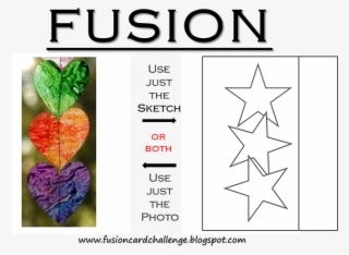 Fusion {paper Hearts} Sketch 2, Card Sketches, Fusion - Lilac