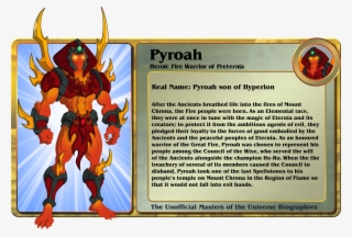 Pyroah Bio By Gbagok - He Man And The Masters Of The Universe 2002 Siren