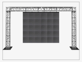 Main Image Is A Mock-up Of Actual Video Wall To Be - Led Video Wall Truss