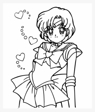 Sailor Moon Coloring Pages Sailor Mercury - Sailor Mercury Coloring Pages