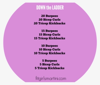 Down The Ladder Workout - Circle