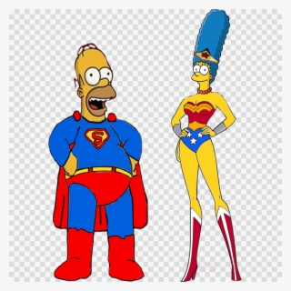 Marge Simpson As Wonder Woman Clipart Marge Simpson - Marge Simpson Wonder Woman
