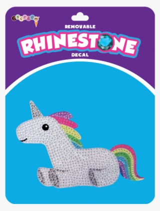 Rainbow Unicorn Rhinestone Decals - Iscream Cupcake Removable Rhinestone Decals