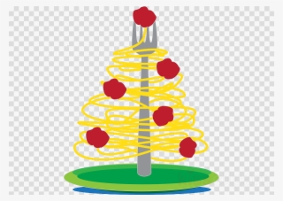 Christmas Spaghetti Clipart Spaghetti With Meatballs - Christmas Tree Pasta Art