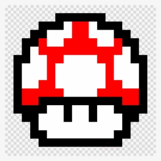Mario Mushroom Pixel Clipart Super Mario World New - Mario Mushroom Pixel