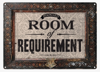 Room Of Requirement Tin Sign - Room Of Requirement Sign