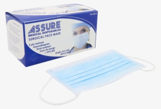 Assure Surgical Face Mask 3-ply Blue Earloop - Assure Surgical Face Mask