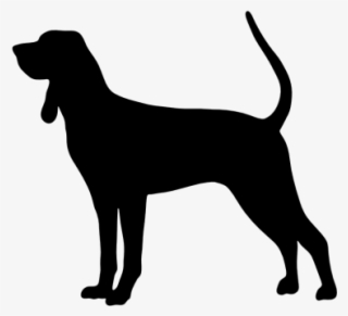 Vector Royalty Free Stock Dachshund Clipart Black And - Bluetick Coonhound Silhouette