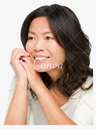 Clip Art Mature Middle Aged Asian Woman With Transparent