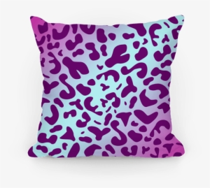 Purple Leopard Print Pillow