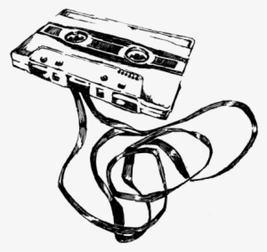 Mixtape Drawing Mix Tape Clip Art Free Library - Music Cassette Tape Drawing