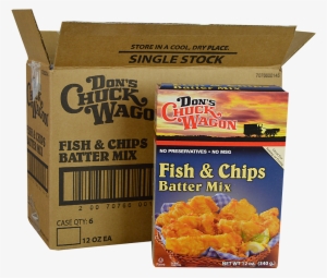 Don's Chuck Wagon Fish & Chips Mix - Dons Chuck Wagon Batter Mix, Fish & Chips - 12