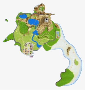 Wuhu Island Topview - Wii Fit Wuhu Island