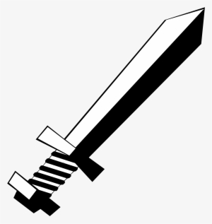 Clipart Sword Original - Clip Art Black And White Sword