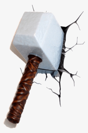 Marvel 3d Deco Wall Light Thor Hammer