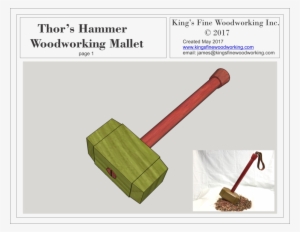 Plans For Woodworking Mallet In The Style Of Thor's - Woodworking