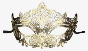 Image Of Blue And Gold Masquerade Masks Png Royalty - Gold Masquerade Mask Png