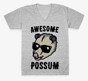 Awesome Possum V-neck Tee Shirt - T-shirt