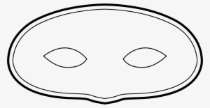 Masks Clipart Plain - Blank Mask Template