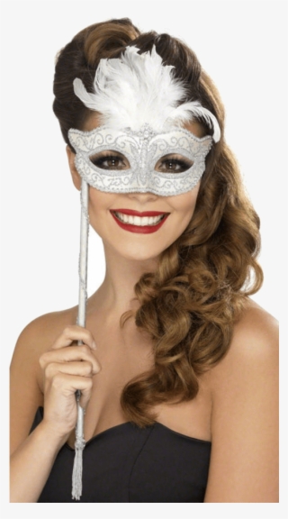 Masquerade Mask On Stick - Masquerade Ball Hairstyles Women