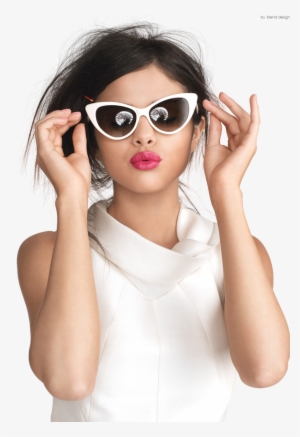 Selena Gomez By Amandakc - Tom Ford White Cat Eye Sunglasses