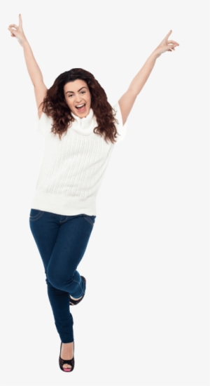 Free Png Happy Women Png Images Transparent - Woman Jumping Png Hd