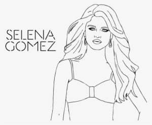 Drawing Selena Gomez 12 - Selena Gomez Para Pintar