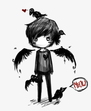 Please Adopt Aaron,he's A Fallen Angel And An Outcast,crows - Sad Emo Anime Boy