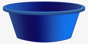 Blue Plastic Tub Png Clipart - Water Bucket