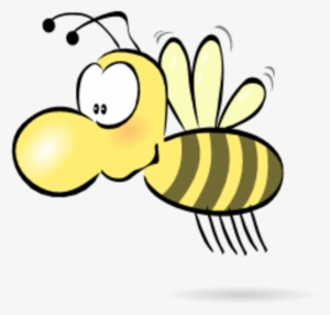 Flying Bee Clipart - Cartoon Bee