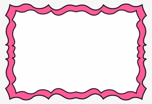 Pink Squiggly Frame - Black And White Frame Borders