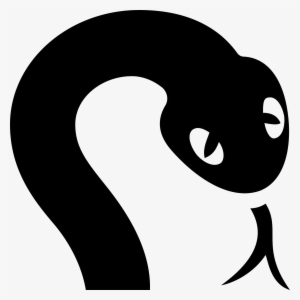Apple Thick Outline Clipart - Snake Png Icon