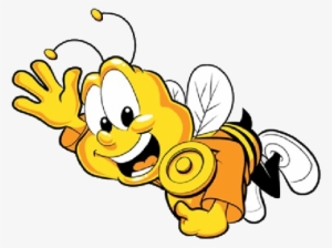 Bee Clipart Funny - Cartoon Bee No Background