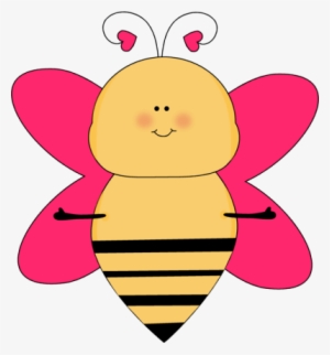 Bumblebee Clipart Cute Animal - Pink Bee Clip Art