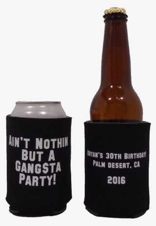 30th Birthday Party Koozie Gangsta Party Can Coolers - Koozie