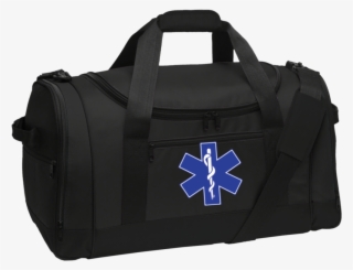 Star Of Life Blue Travel Sports Duffel - Port Authority Bg800 Voyager S