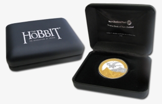 The Desolation Of Smaug Silver Coin With Gold Plating - The Hobbit: The Desolation Of Smaug