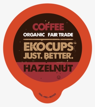 Ekocups Hazelnut Flavored Coffee Single Serve Cup,